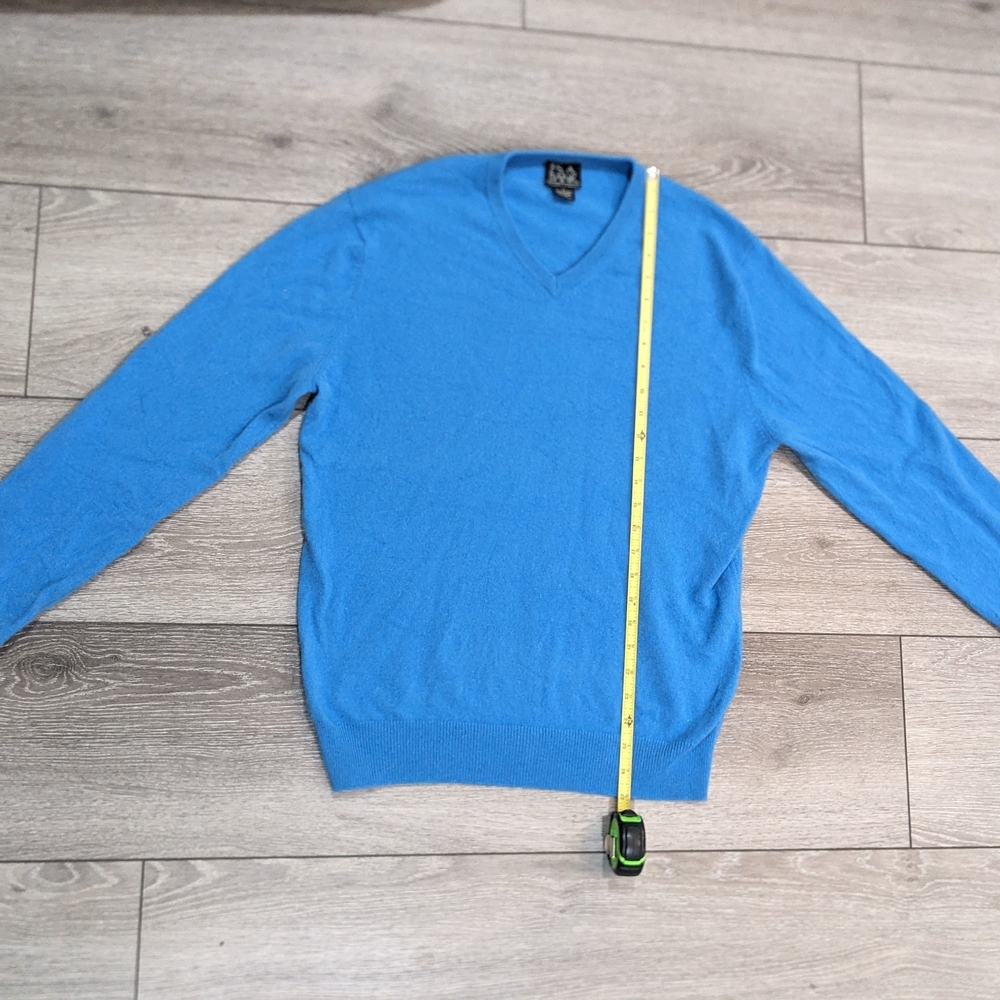 Men's Blue V-Neck Sweater